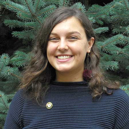Emme Shoup is an AmeriCorps intern working with the City of Sisters on community engagement. photo by Sue Stafford