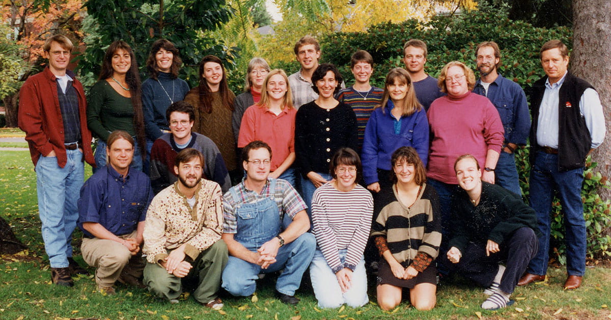 Group photo of RARE AmeriCorps Members from Year 4 (1997-1998)