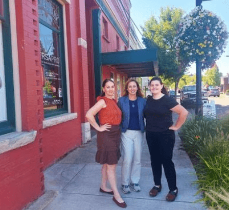Monmouth Historic Commission member Amy Lemco, Community Development Director Suzanne Dufner and Main Street Coordinator Laura Scully are among those organizing this year's History & Mystery event.